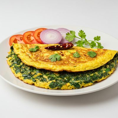 Spinach Masala Omelette